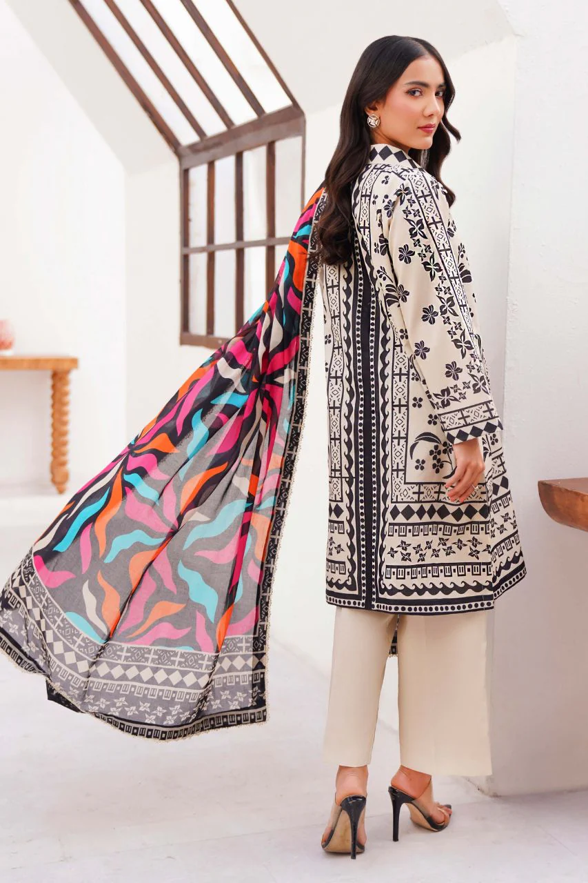 Yakin By Asifa Digital Printed Lawn 3PC - Image 2