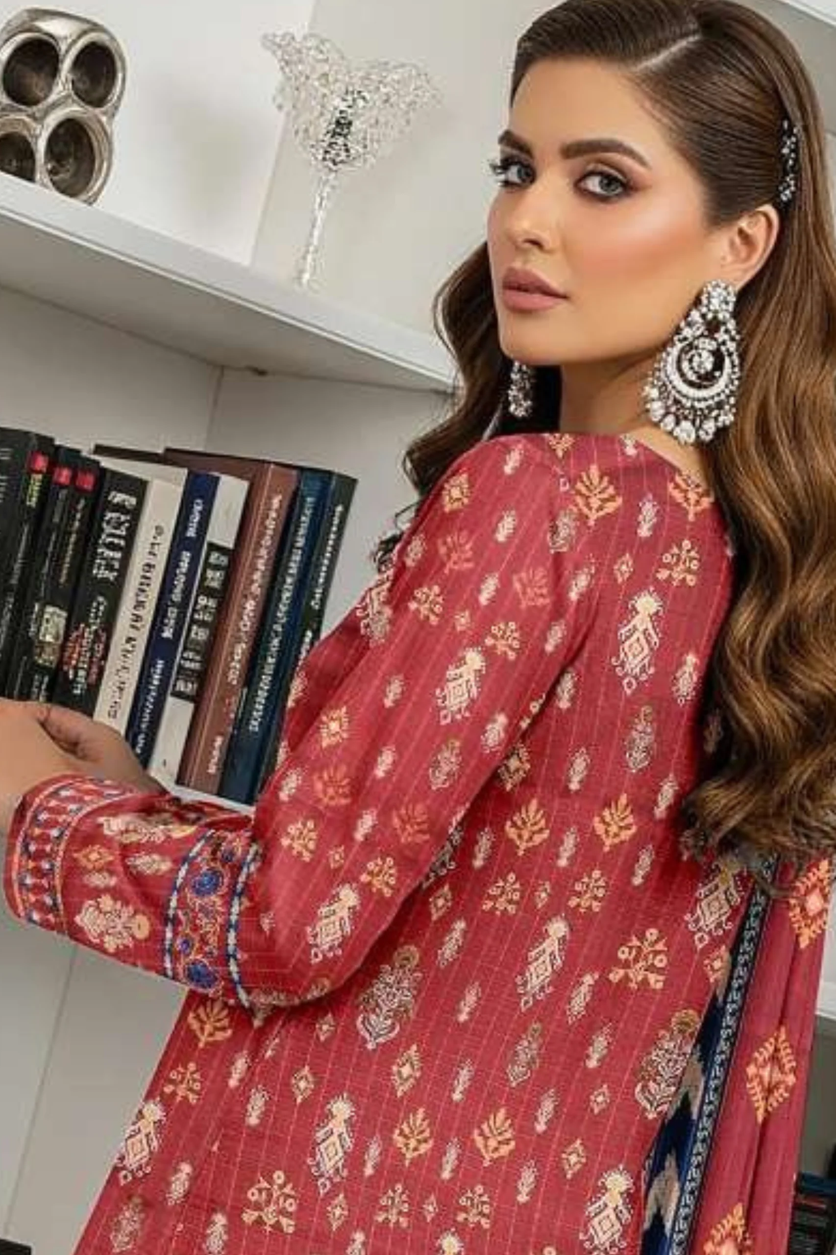 Zara Ali Printed Dobby 3PC - Image 5
