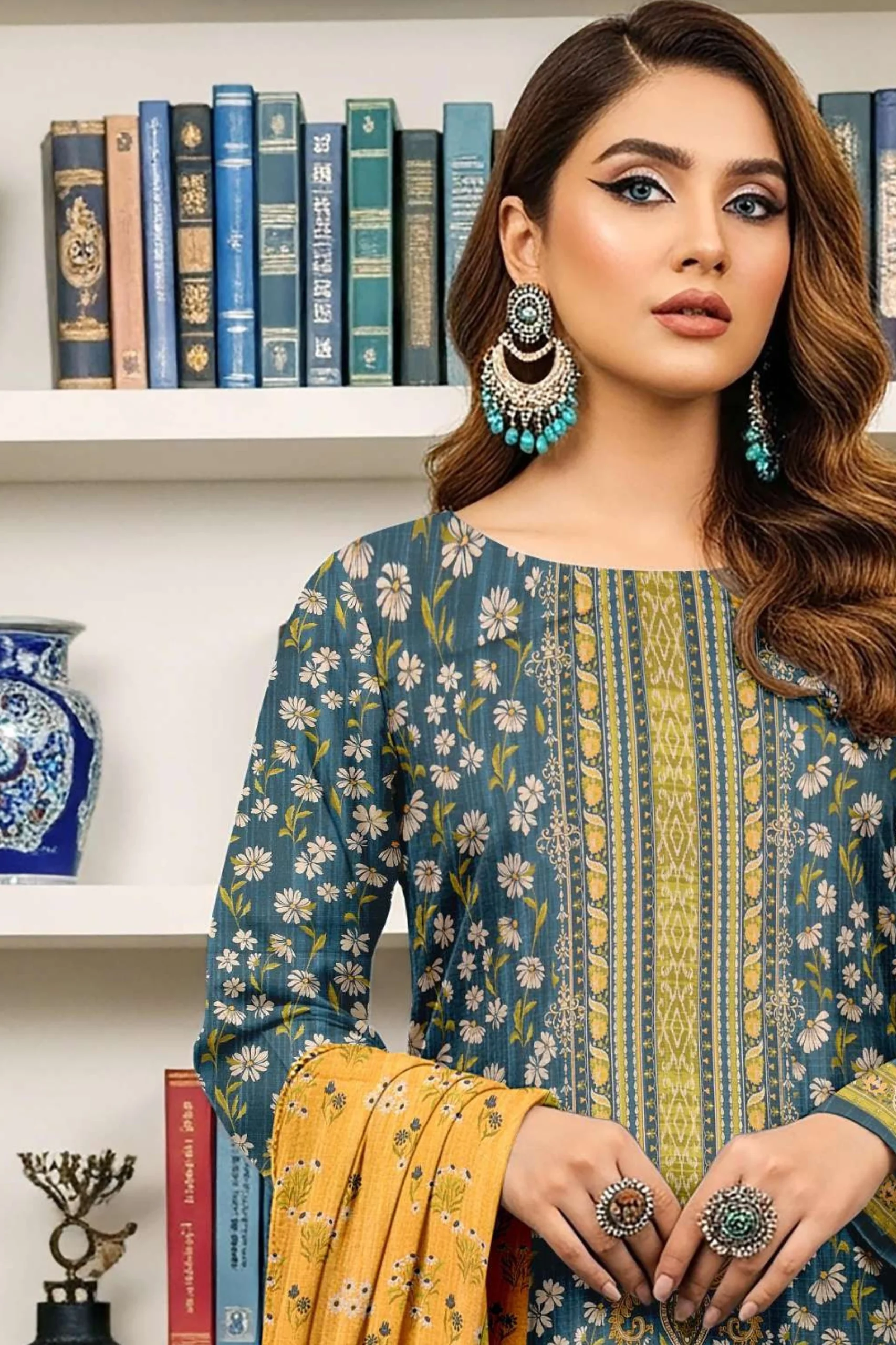 Zara Ali Printed Dobby 3PC - Image 3