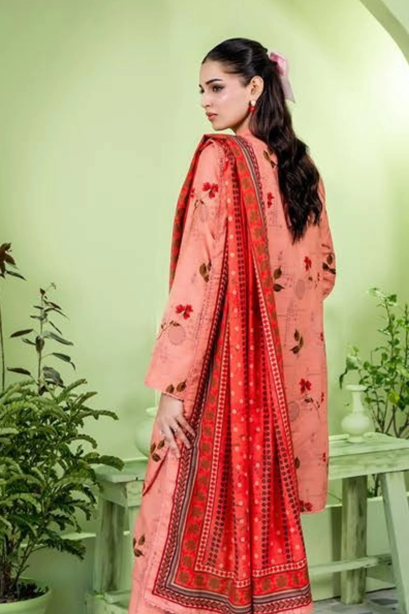 Zesh Coco AirJet Printed Khaddar 3PC - Image 3