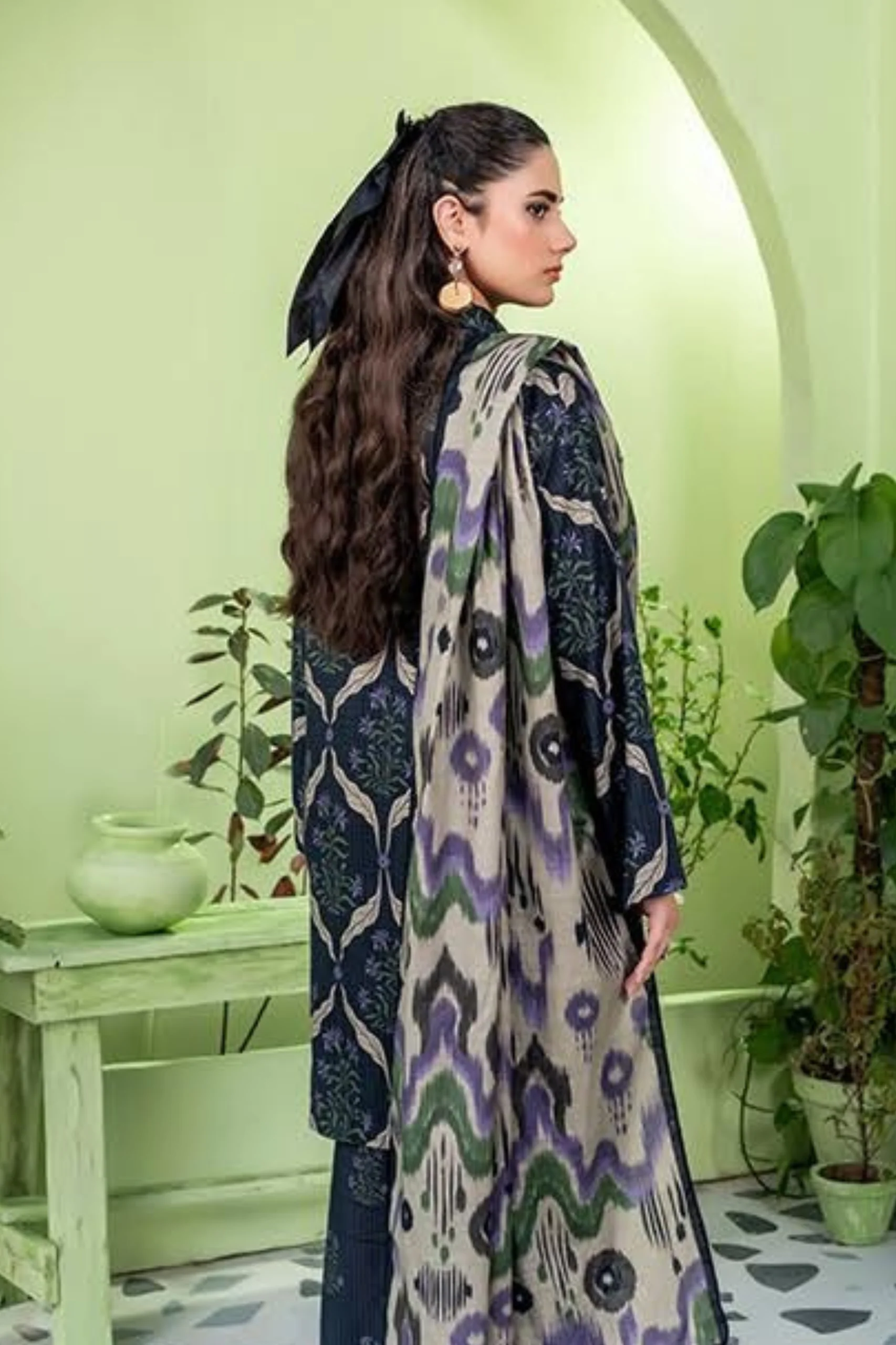 Zesh Coco AirJet Printed Khaddar 3PC - Image 3