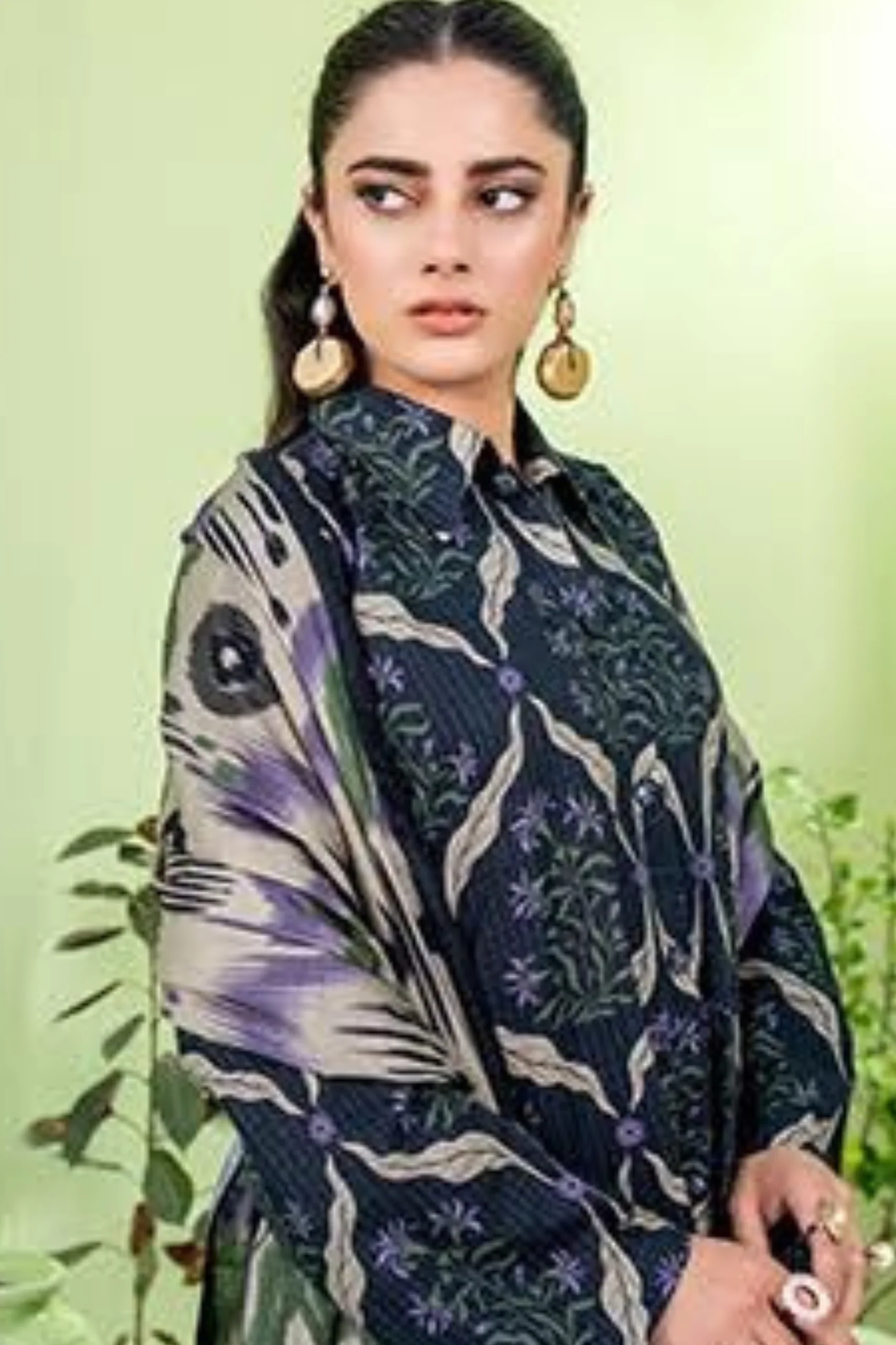 Zesh Coco AirJet Printed Khaddar 3PC - Image 4
