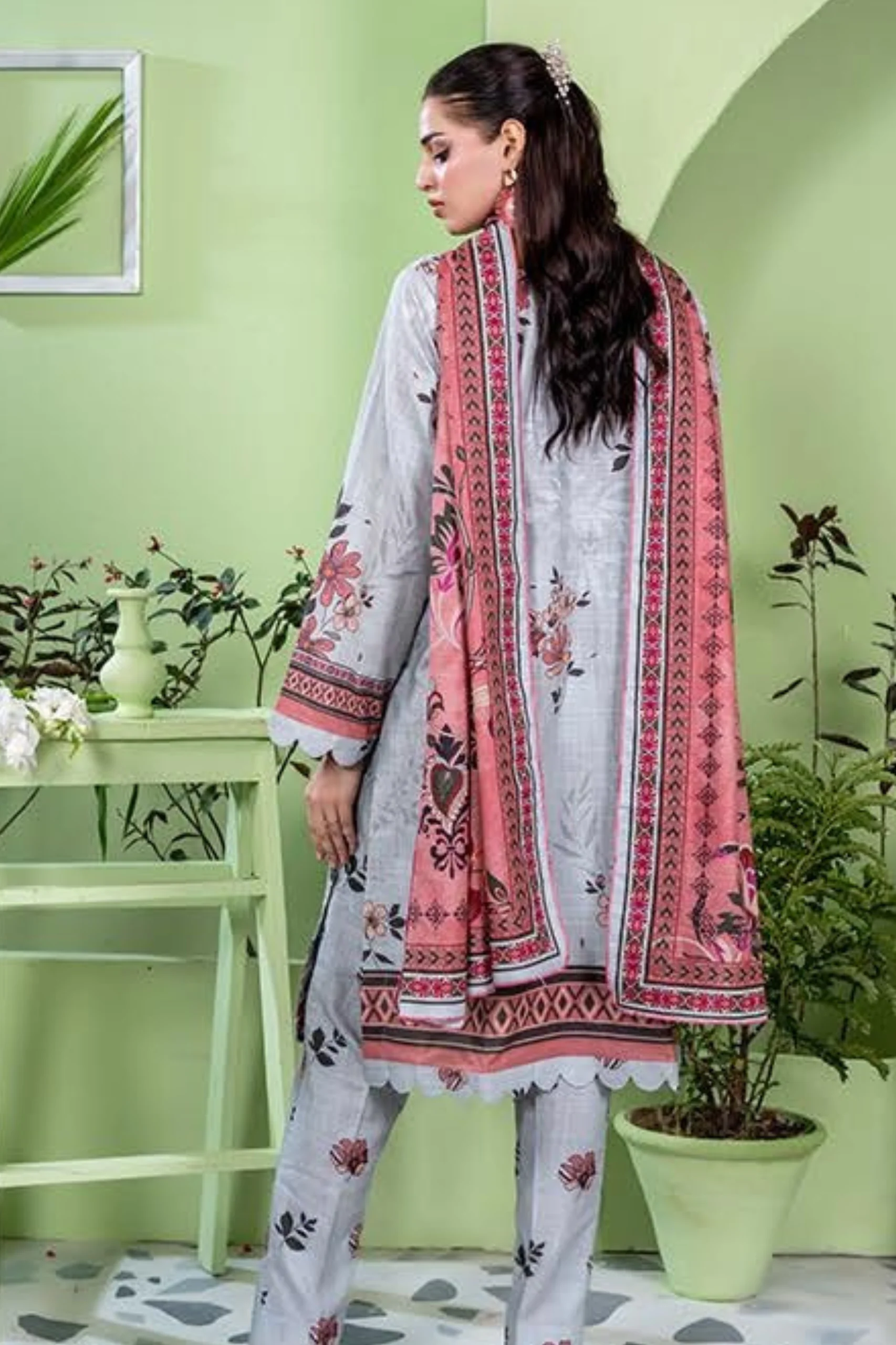 Zesh Coco AirJet Printed Khaddar 3PC - Image 3