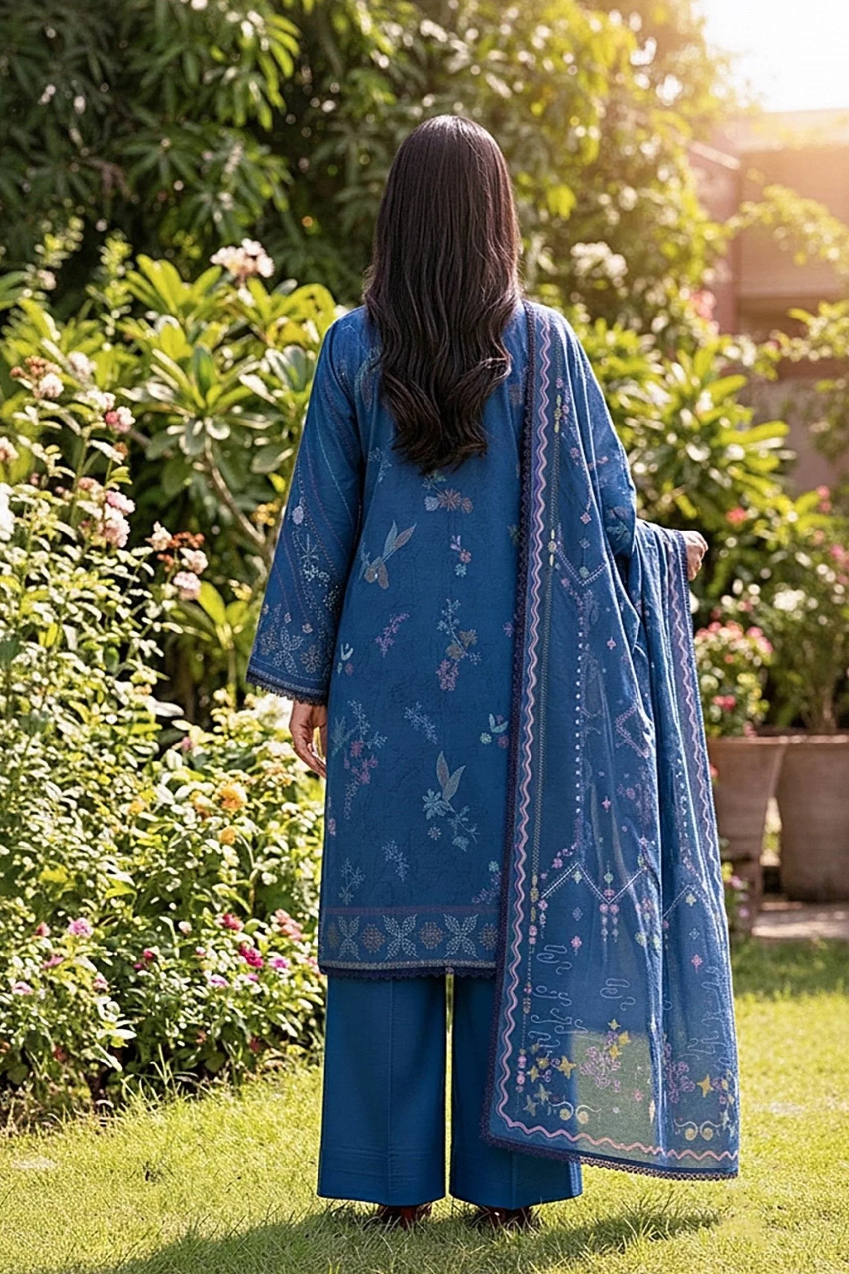 Zync By Florent Digital Printed Lawn 3PC - Image 3